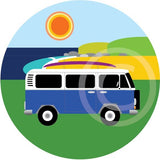 Bus (Camper Van) blue