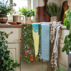 Porthmeor tea towel