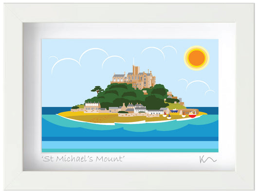 SALE Small framed print - St Michael's Mount