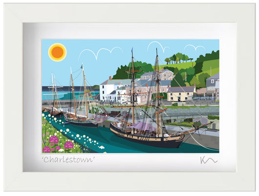 SALE Small framed print - Charlestown