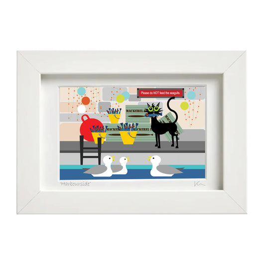 SALE Small framed print - Harbourside