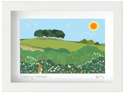 SALE Small framed print - Nearly Home