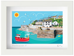SALE Small framed print - Porthleven