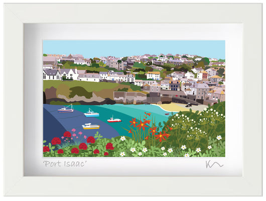 SALE Small framed print - Port Isaac