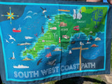 PRE-ORDER ONLY South West Coast Path tea towel