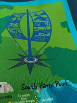 PRE-ORDER ONLY South West Coast Path tea towel