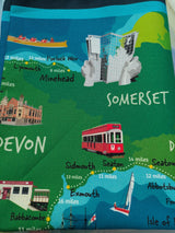 PRE-ORDER ONLY South West Coast Path tea towel