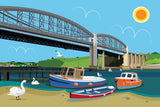 Saltash tea towel