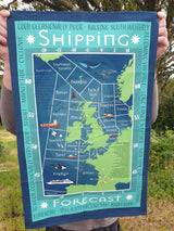 Shipping Forecast tea towel