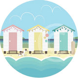 Beach Huts - Pastels