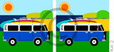 Bus (Camper Van) blue