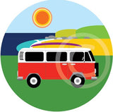 Bus (Camper Van) red