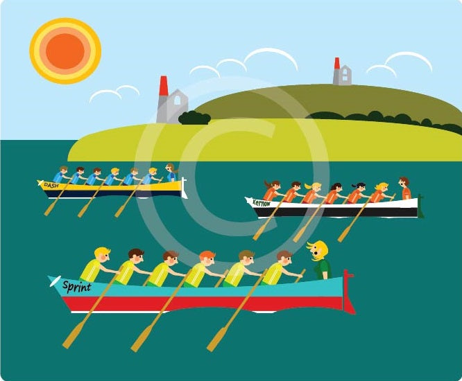 Gig Racing Art Gig Racing – Cornishbirdinthesticks